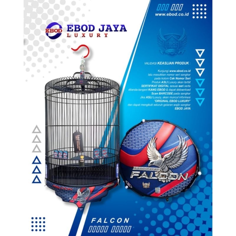 Sangkar murai no 2 decal Ebod Jaya Luxury Falcon murai pvc