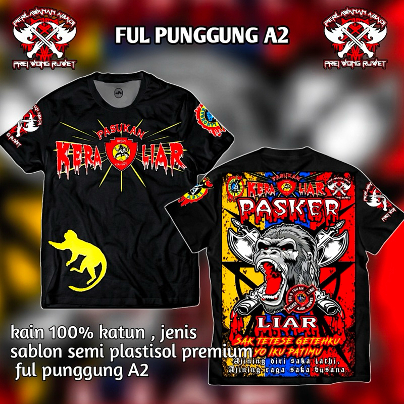 kaos pasker liar ikspi kera sakti terbaru kaos distro disain terbaru pasker liar ikspi kera sakti fu