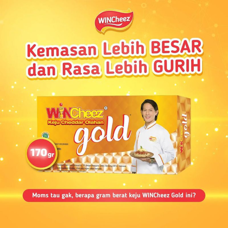 

WINCHEEZ gold keju cheddar olahan 170g