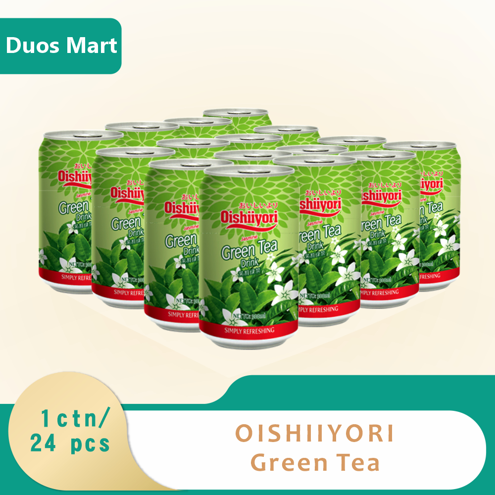 

Oishiiyori Minuman Kaleng Teh Hijau 300ml (1 karton / 24 pcs)