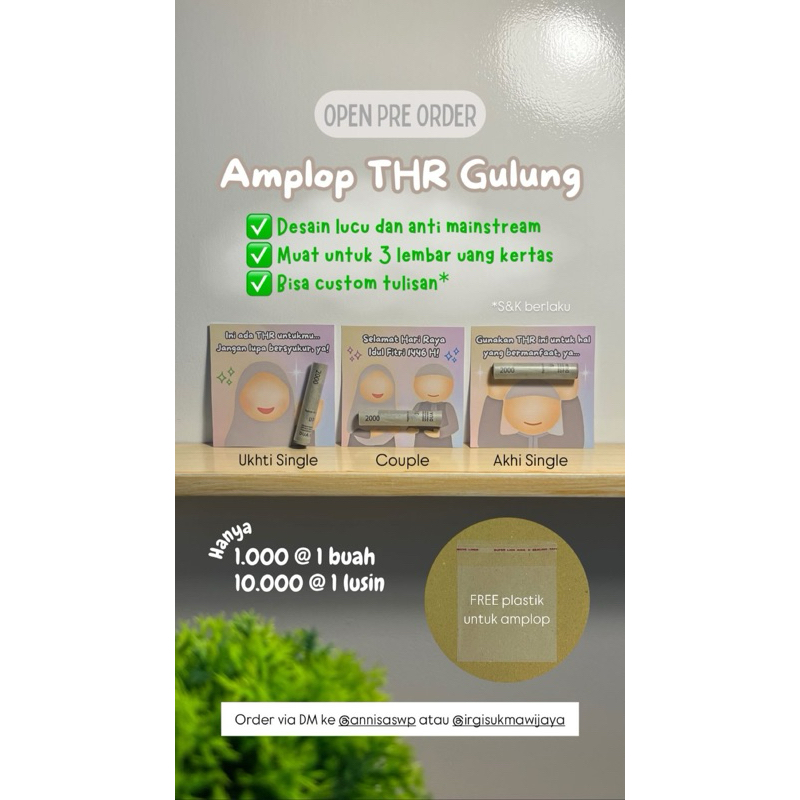 

Amplop THR Gulung
