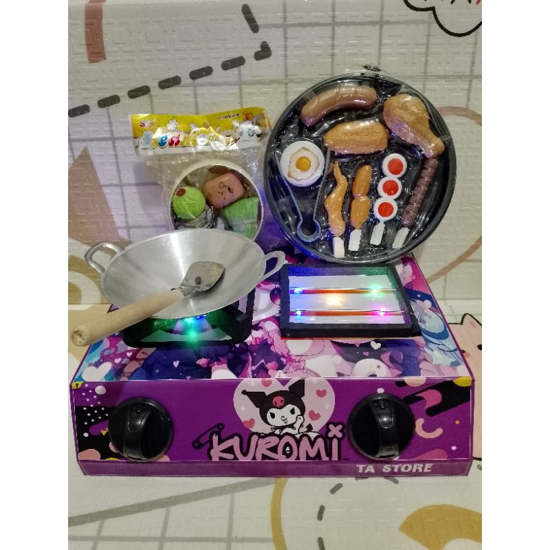 KOMPOR LED MAINAN ANAK / KOMPOR MAINAN MASAK MASAKAN / KOMPOR MAINAN BISA NYALA