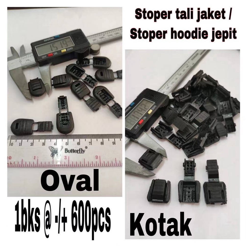 KODE M39O 6 PCS stoper ujung tali jaket  stoper jepit tali hoodie stopper tali  penjepit ujung tali