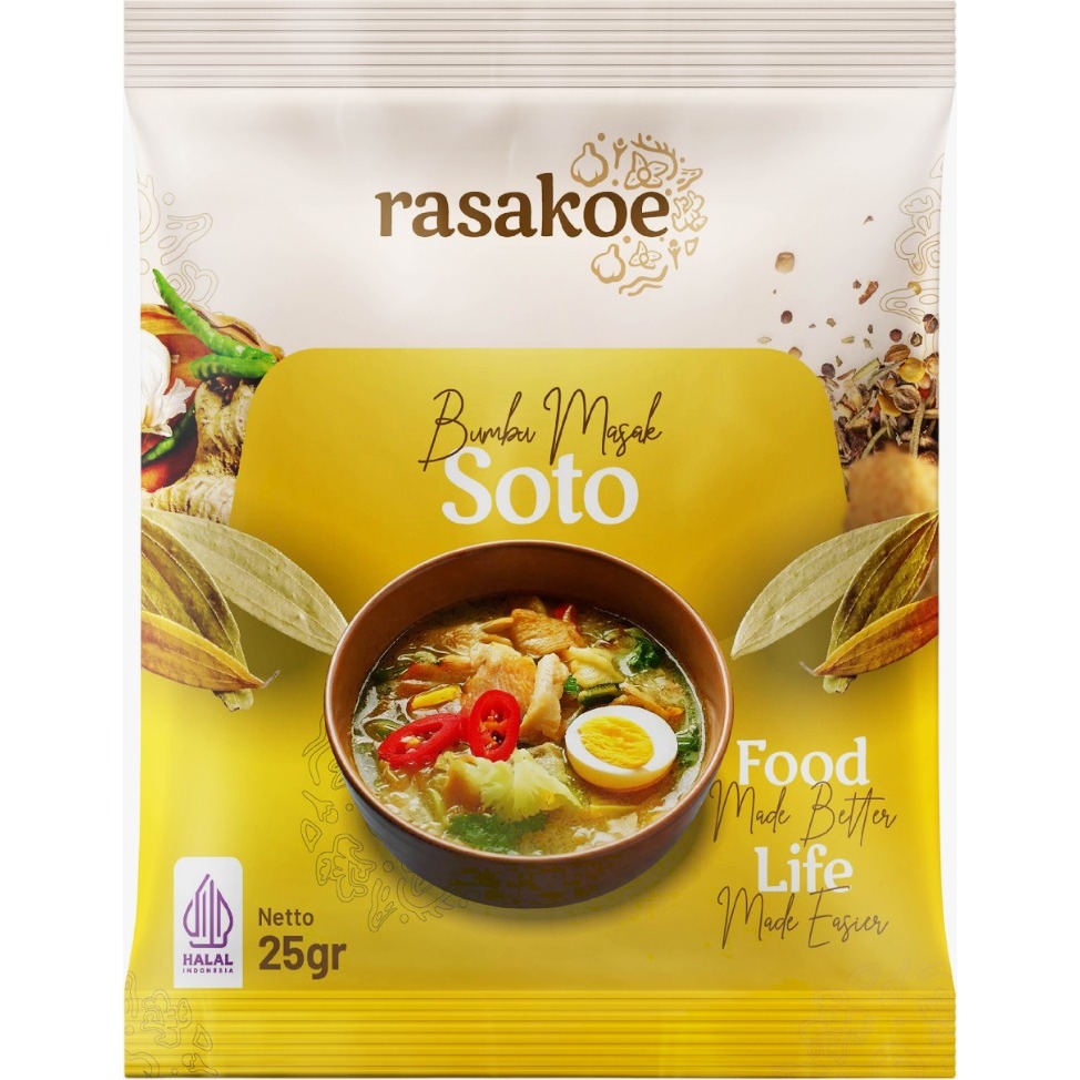 

Rasakoe Bumbu Masak Soto Non MSG 25 Gram
