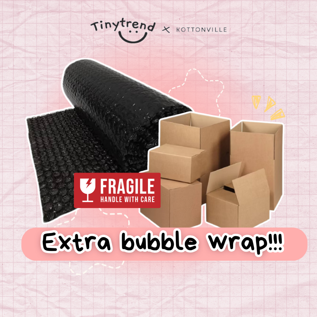 

[ WAJIB!!! ] Extra Bubble Wrap & Dus Fragile | Paket Aman Anti Pecah