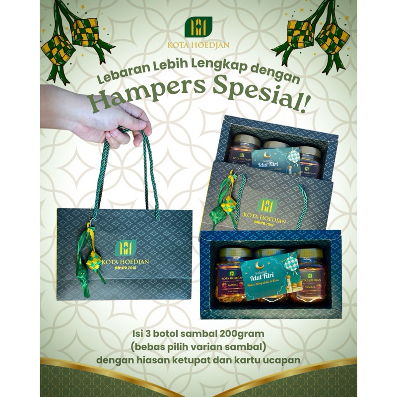 

(READY SIAP KIRIM) HAMPERS IDUL FITRI LEBARAN - SAMBAL KOTA HOEDJAN