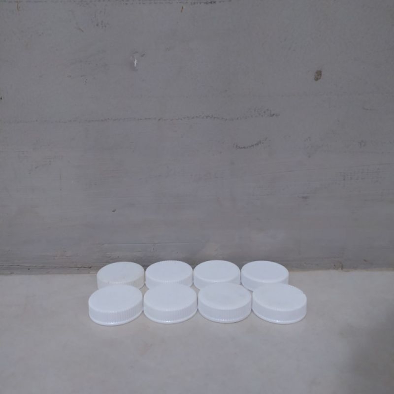 Tutup Botol Plastik Putih Ukuran Kecil Bekas Bersih