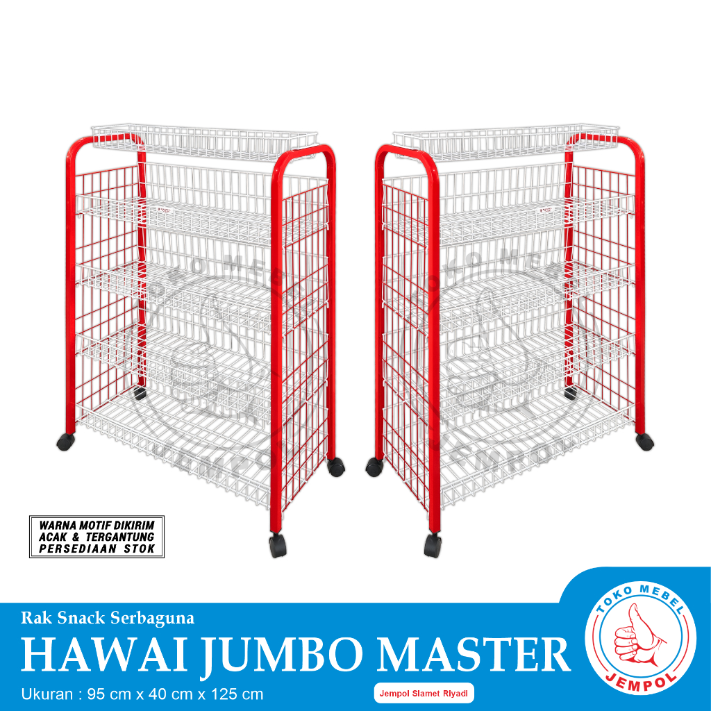Rak Snack HAWAI JUMBO MASTER / Rak Chiki / Penyimpanan Serbaguna / Keranjang Snack Multifungsi
