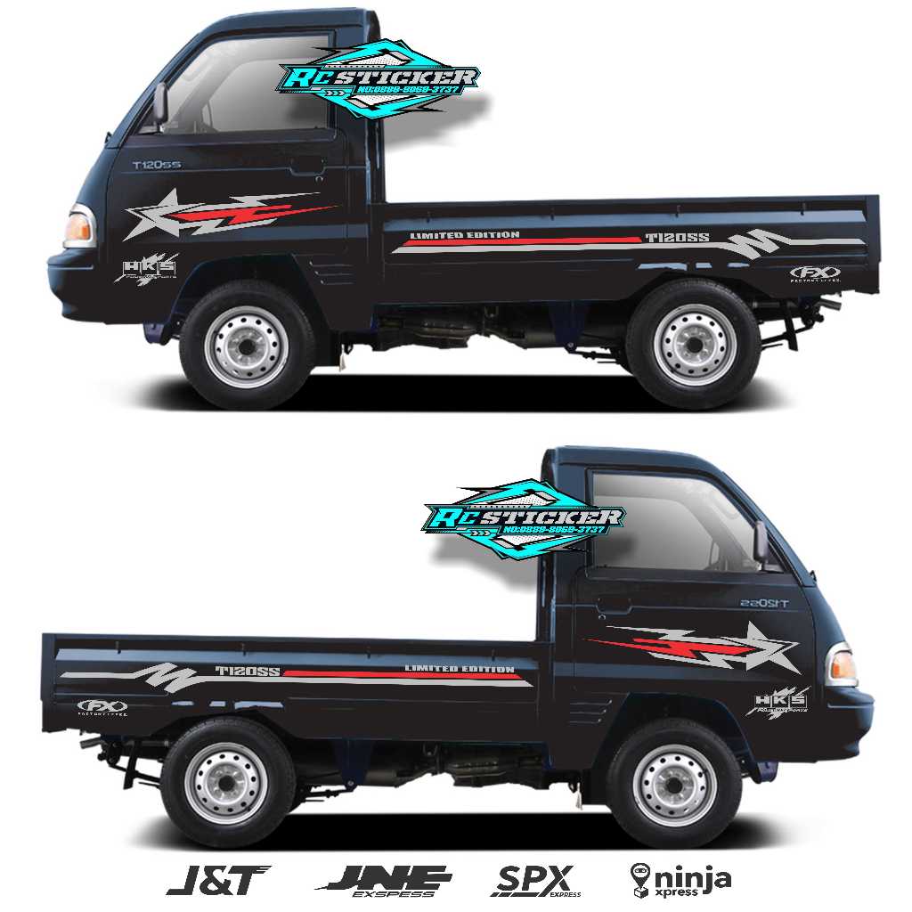 STIKER MOBIL PICK UP T120SS STIKER STRIPING BODY SAMPING MOBIL PICK UP T2120SS