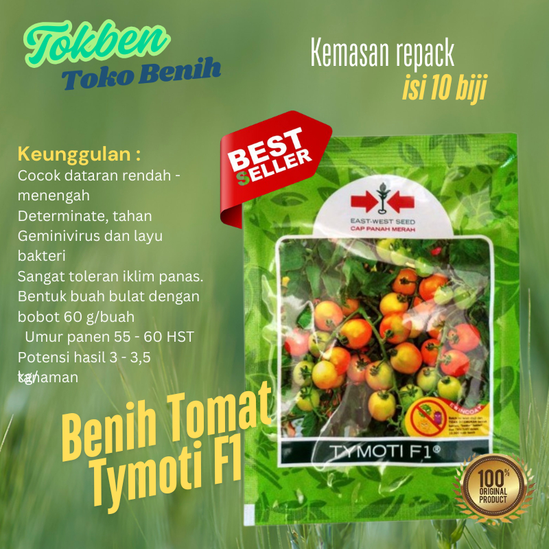 10 Biji - Benih Tomat Tymoti F1 kemasan repack