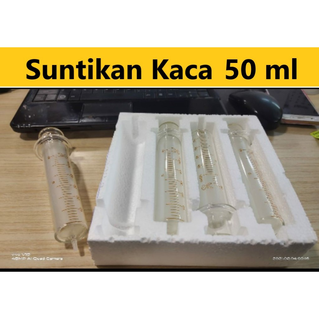 Suntikan Kaca 50 ml Syringe Glass Untuk Mesin Digital Printing