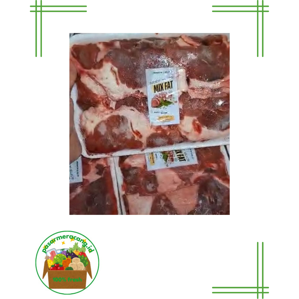 

Beef Slice Mix Fat 500gr Kualitas Premium
