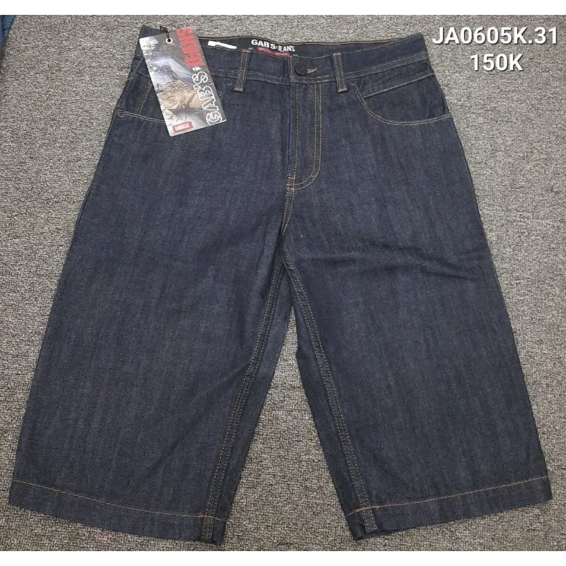 GABRIELLE CELANA PENDEK JEANS LAKI