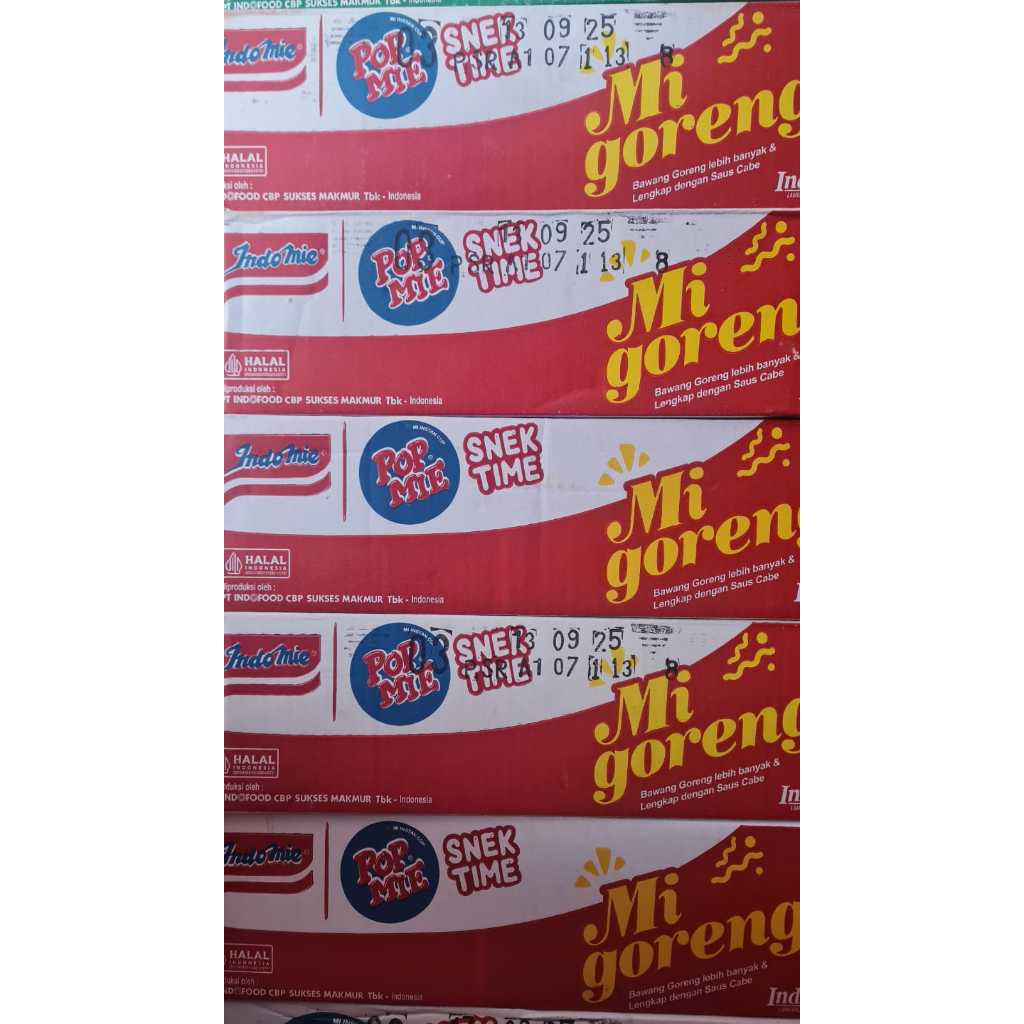 Pop Mie Mini mie Goreng (1 Dus isi 12 Cup)