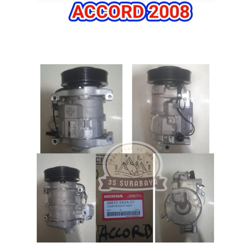Kompresor Accord 2008-2012 2400 cc Honda Ac mobil (Baru/New)