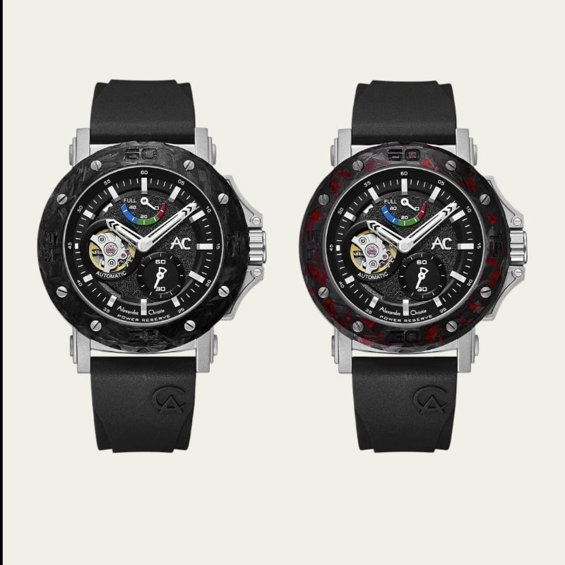 Jam Tangan Pria Alexandre Christie Collection Automatic 9205  AC9205 AC 9205 Tali Karet / Rubber