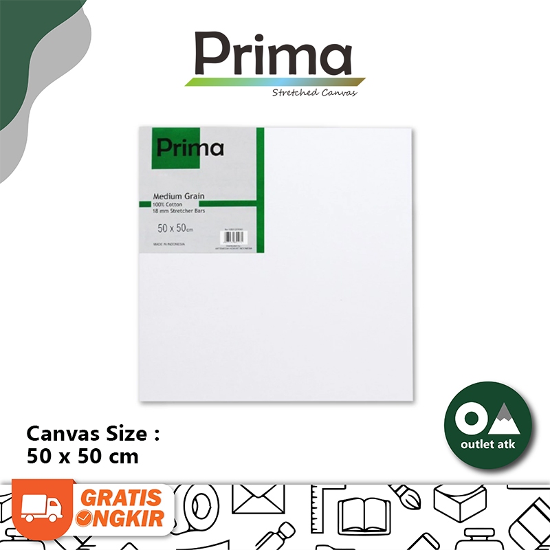 

Kanvas Lukis Painting Prima Canvas Green Series 50cm x 50cm
