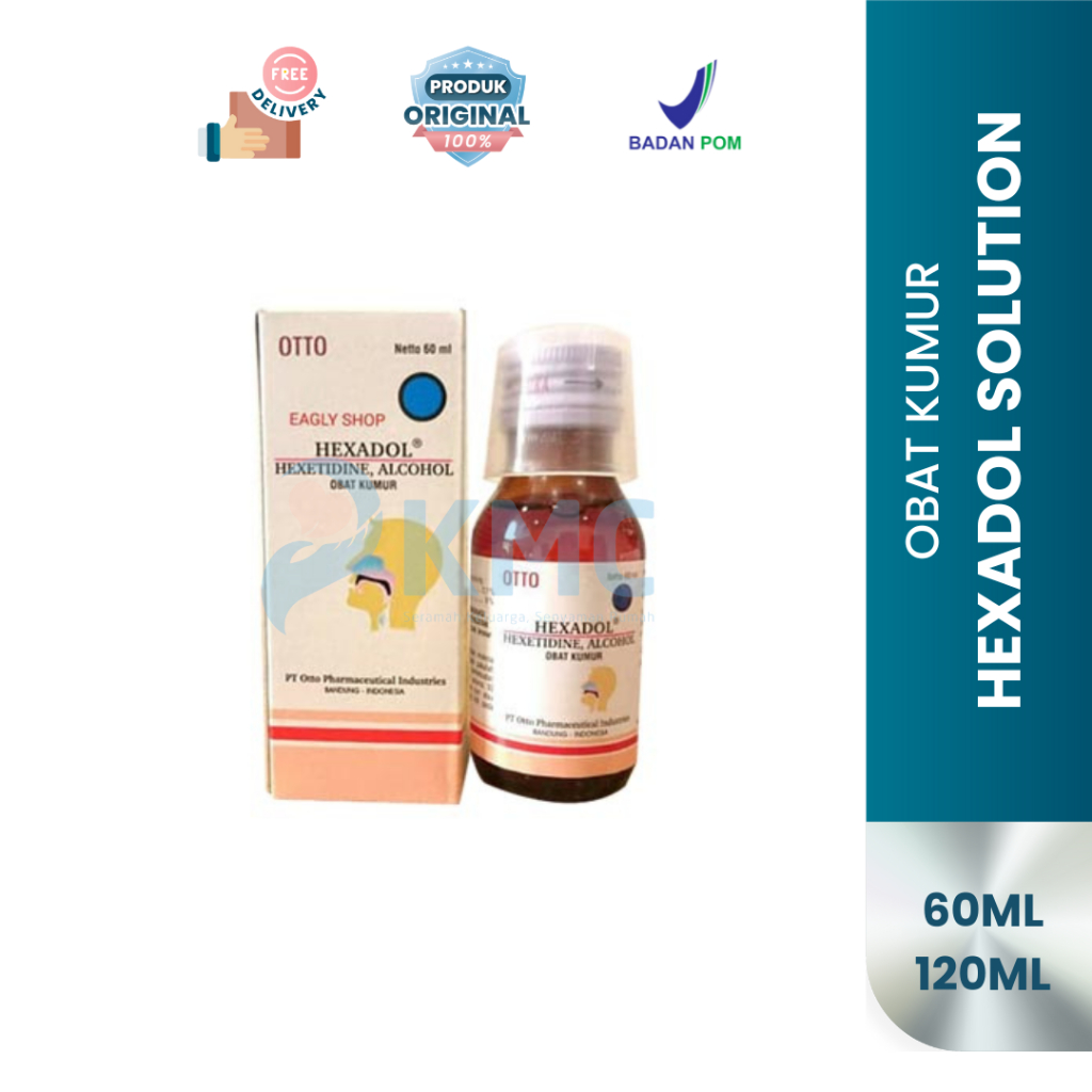 Hexadol Solution Obat Kumur 60ml 120ml