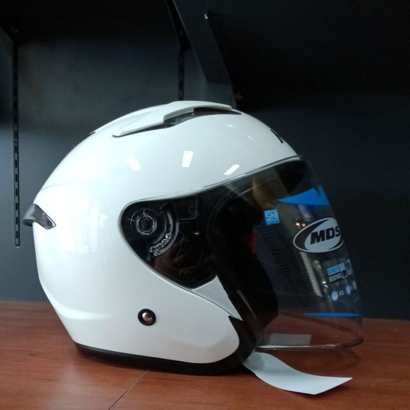 HELM PRIA/WANITA MDS VOLTUS SOLID WHITE (CLEAR)