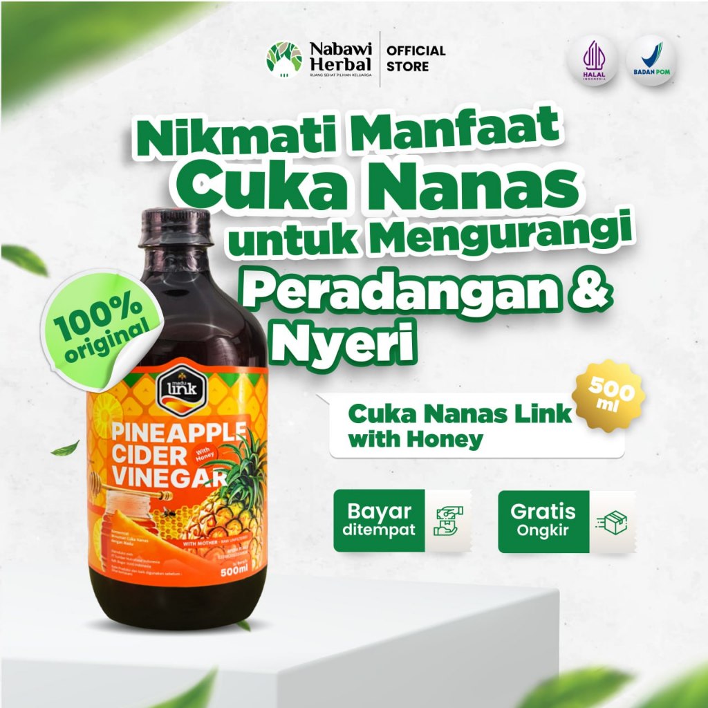 

LINK - Cuka Nanas With Honey - Pineapple Cider Vinegar Organic 500ml