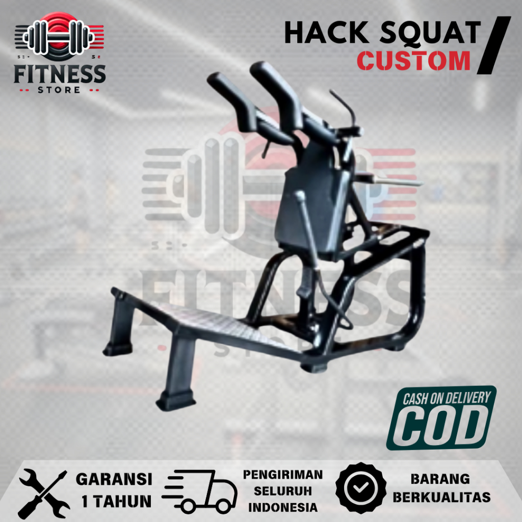 Hack Squat Alat Fitness Komersil Custom