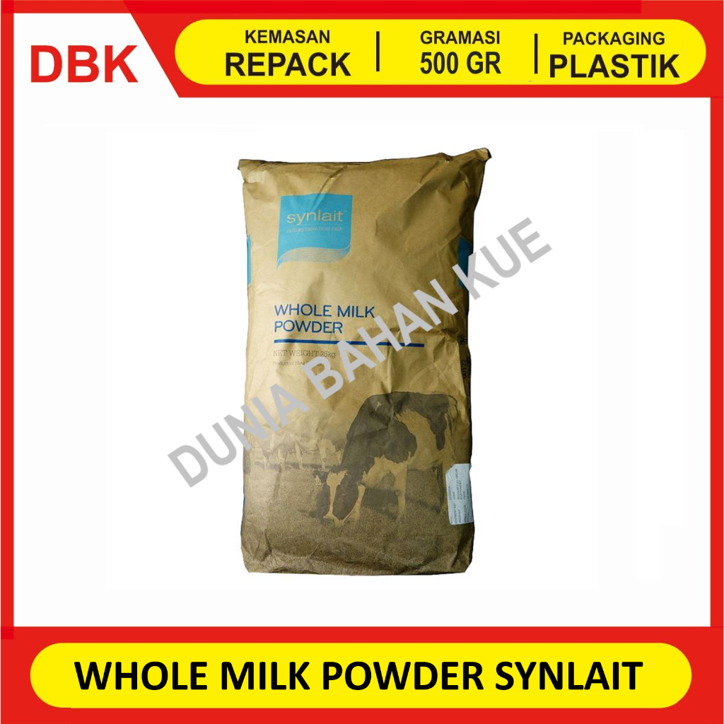 

WHOLE MILK POWDER SYNLAIT / SUSU BUBUK SYNLAIT - REPACK 500 GR