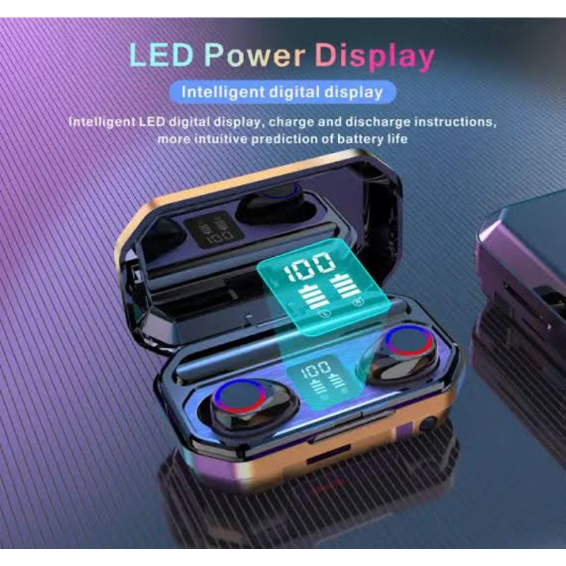 TWS Gaming Headset Blotooth Ori JBL M12 Super Bass anti air, powerbank 3500mAH