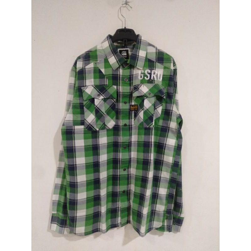 kemeja katun pria G-STAR RAW size XL