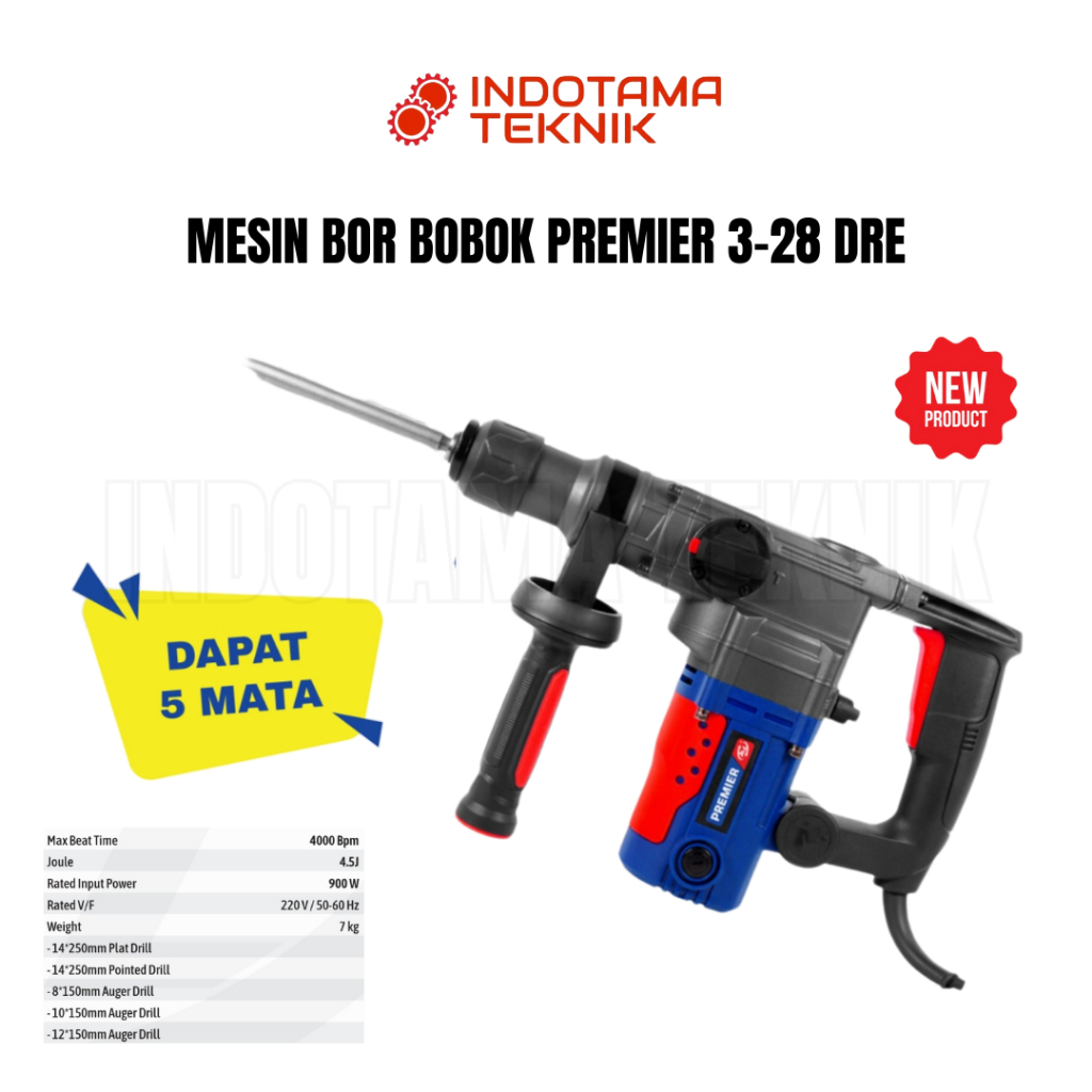 HL Mesin Bor Bobok / Rotary Hammer HL Premier 3-28 DRE