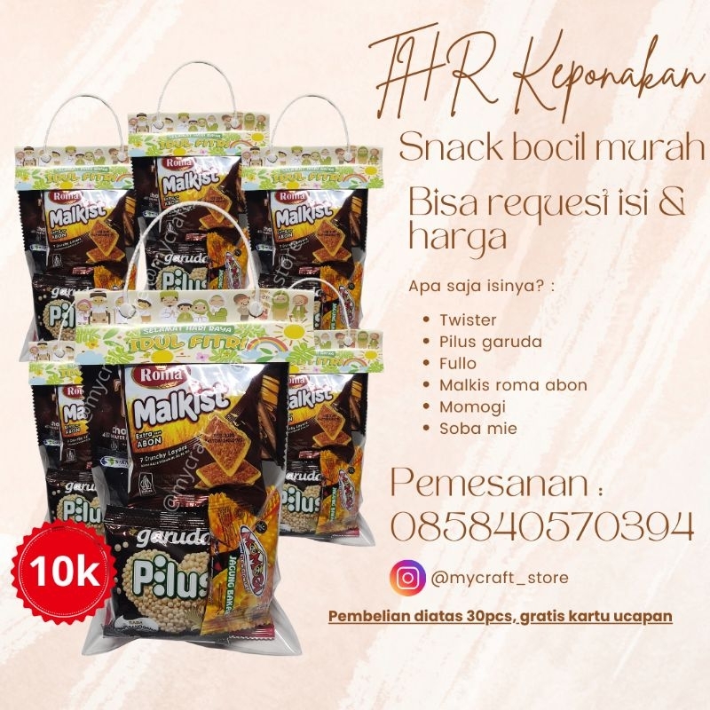 

Hampers THR anak Snack anak lebaran