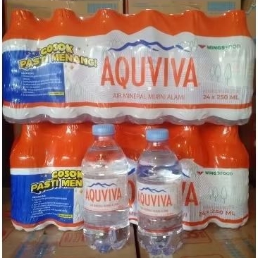 

AQUVIVA Mineral Water 250ml x 24 botol KHUSUS INSTAN SURABAYA