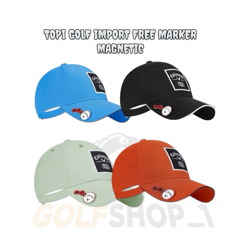 Topi Golf/Baseball Cap Hat Marker Magnetic Import New Callaway Golf