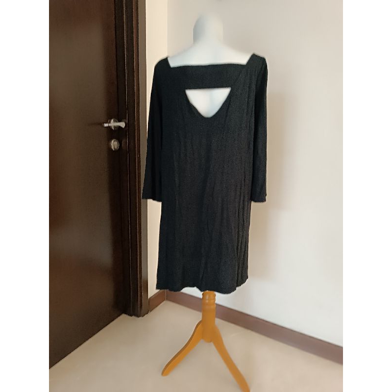 M&S Collection Original Black Dress Hitam Size 12 Marks & Spencer LD100cm PB83cm Size L Preloved Pri