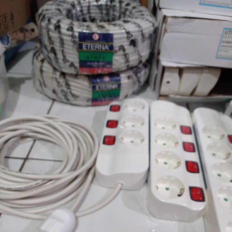 stop kontak uticon rakitan+kabel eterna+steker Broco