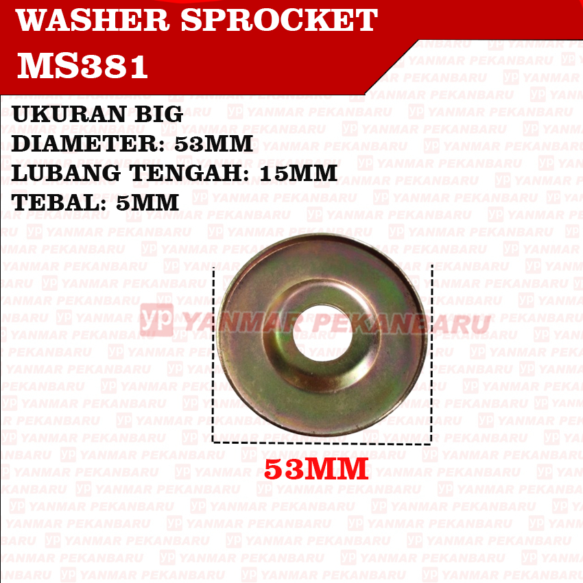 MS381 381 Plat Washer Sprocket Big Mesin Chainsaw Senso Sinso STIHL