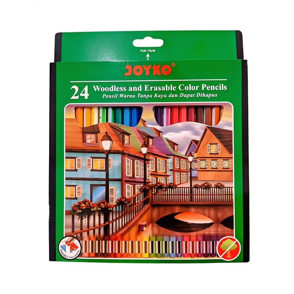 

PENSIL WARNA JOYKO 24 WARNA CP-115 (BISA DIHAPUS)