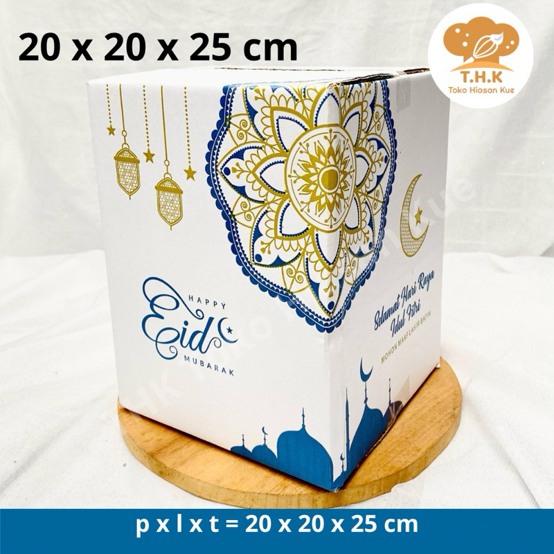 

(1pcs) Box Hampers Lebaran Idul Fitri 20x20x25 cm
