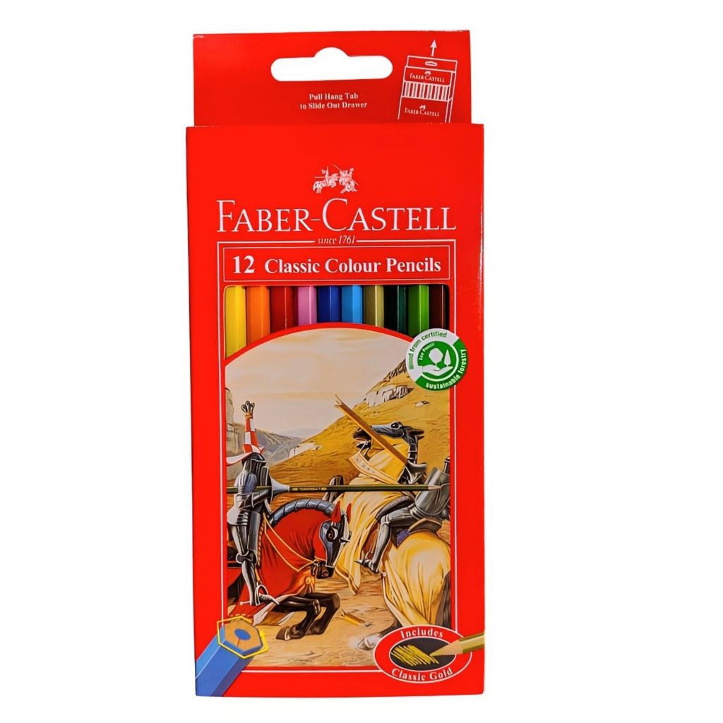 

PENSIL WARNA FABER CASTELL 12 WARNA PANJANG