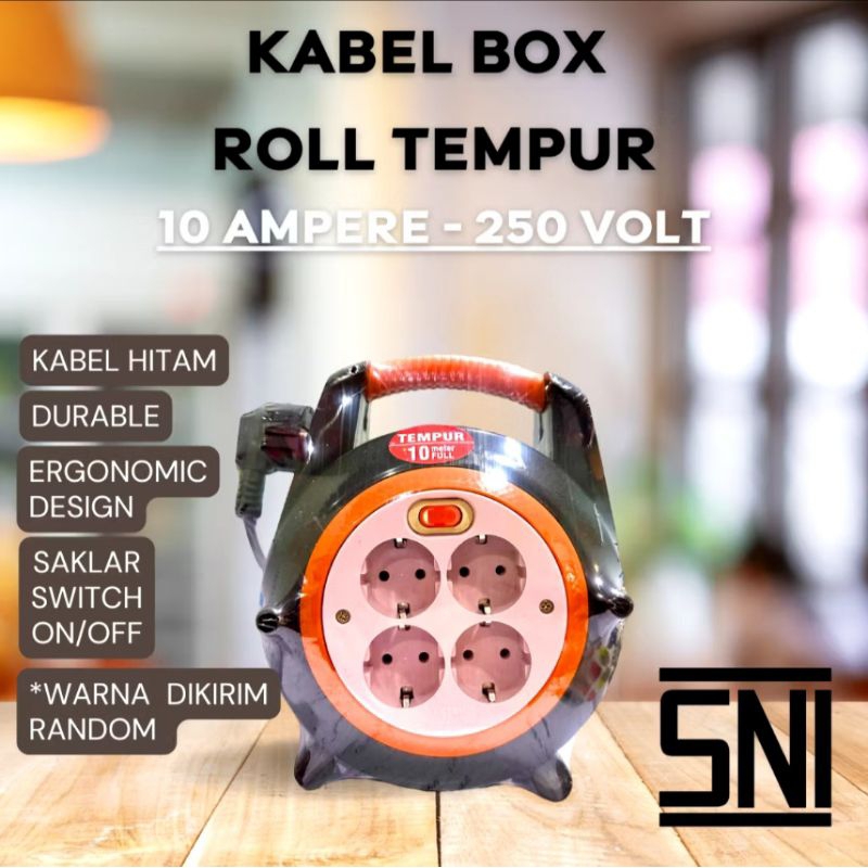 KABEL ROLL 10 METER Box Kabel Colokan Listrik SNI