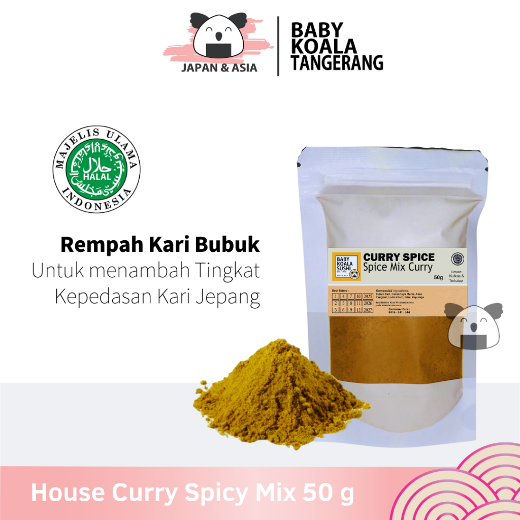 

HOUSE Japan Curry Spicy Mix Rempah Kari 50 g Halal │ Bubuk Kare Jepang Lokal.