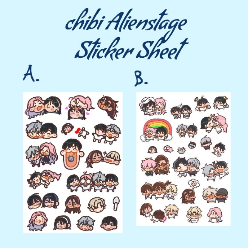 

cute chibi anakt garden stickers :3