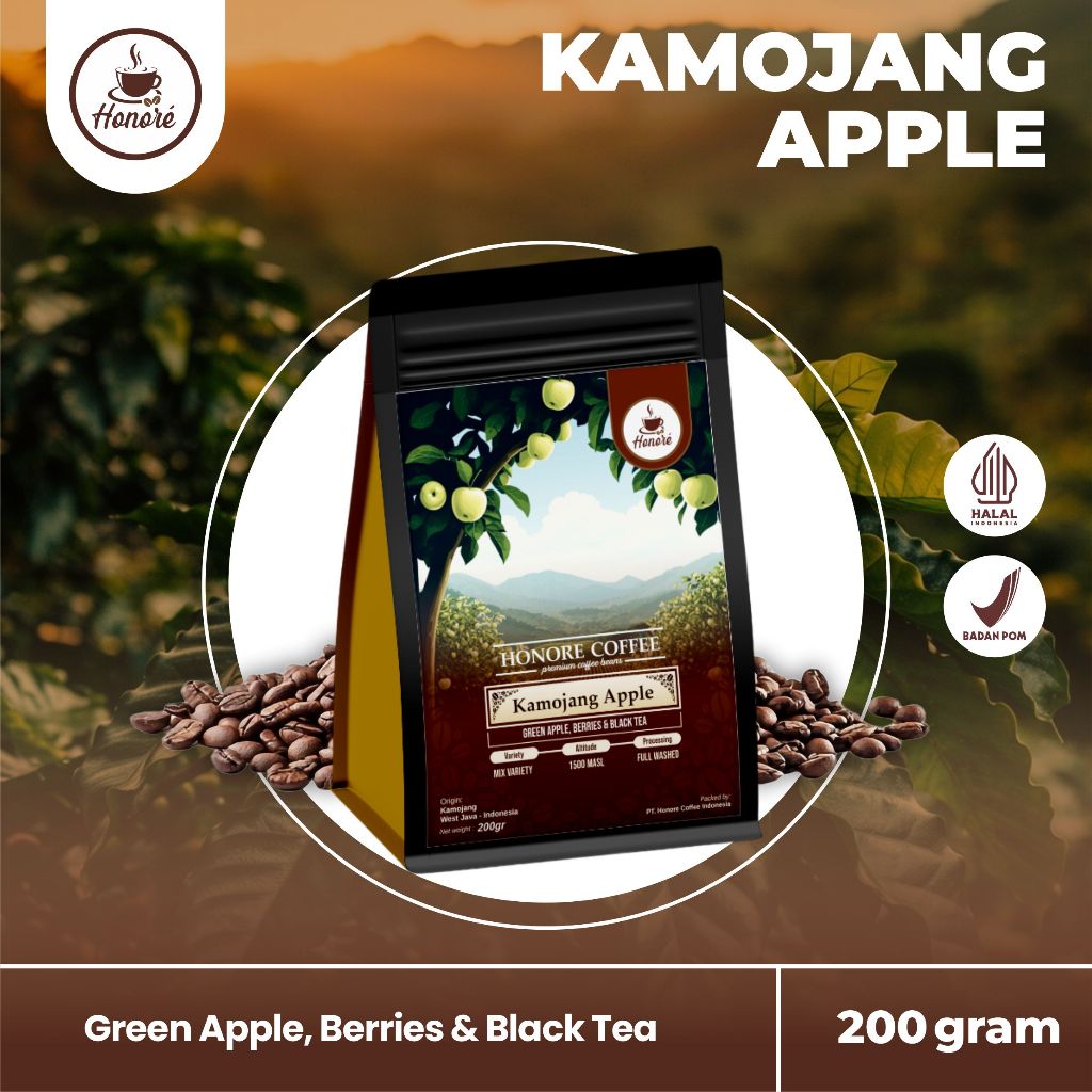 

Kopi Arabika Kamojang Apple (200 gr) Single Origin Specialty Coffee