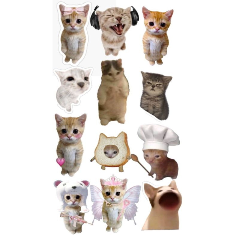 

Stiker lucu/ Stiker Jurnal/ Stiker Lucu/ Stiker Hanmade/ Stiker Kucing/ Stiker Kucing Meme/ Stiker Lucu/ Kucing Meme