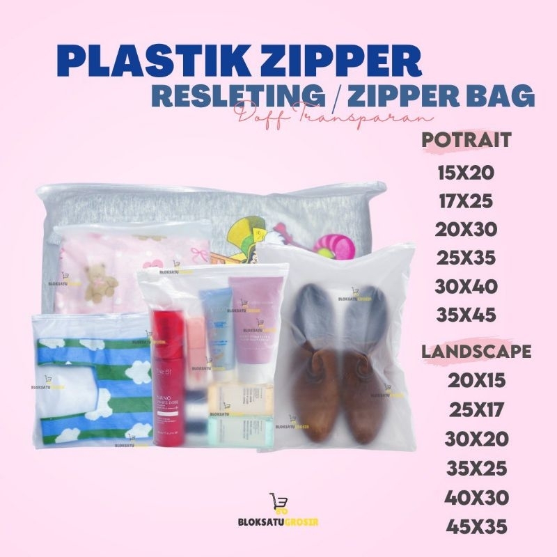 pouch travel | pouch ziplock | Zipper Bag Doff Landscape Potrait Bloksatugrosir
