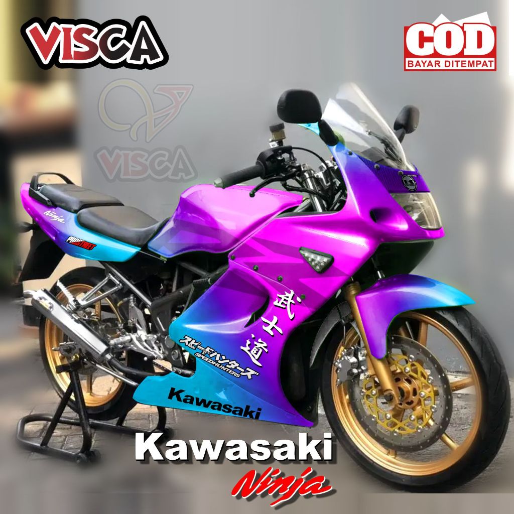 【CUCI GUDANG】Decal Ninja 150RR Old Full Body Variasi Harga Murah / Stiker Motor Ninja 150RR Old Full