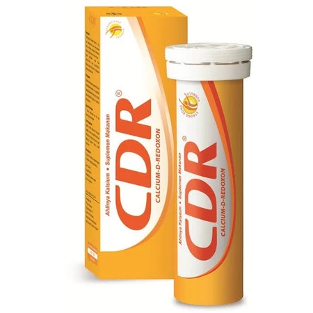 CDR TUBE RASA ORANGE JERUK 10 TABLET EFFERVESCENT READY HALAL Vitamin C 1000 Mg D B6 Kalsium 250 Mg