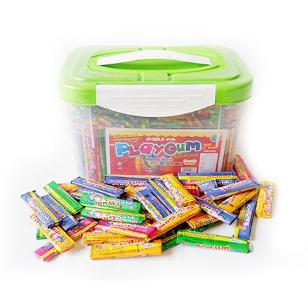 

Permen karet playgum box/keranjang
