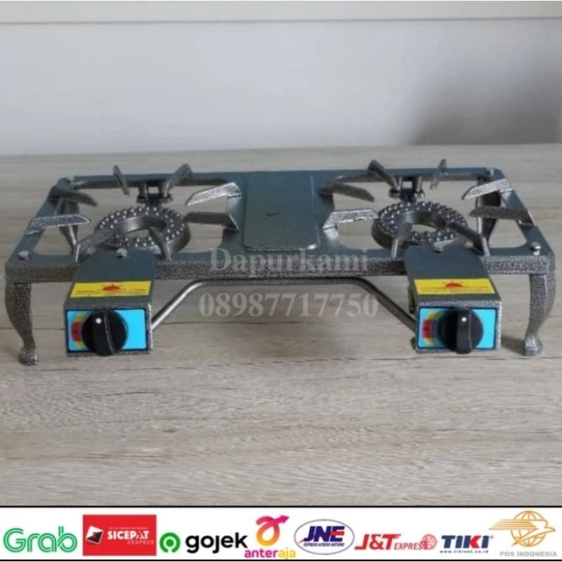 Kompor Cor 2 Tungku Sunrise SR201 T2 Auto SNI