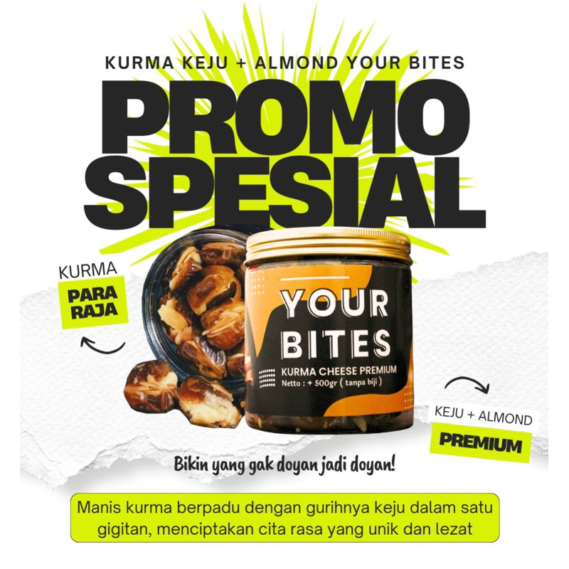 

KURMA KEJU ALMOND - Kurma tanpa biji 500gr cheese premium