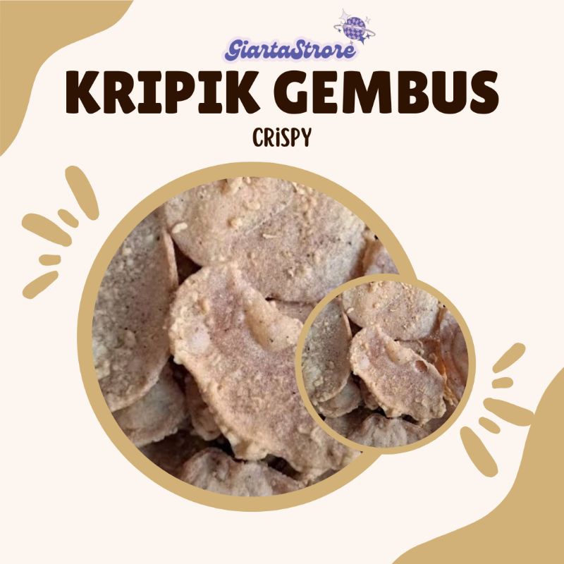 

Keripik Gembus 500gr/Keripik Tempe Gembus Gurih Renyah